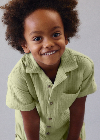 Mayoralkrátka bavlnená košela Bamboo 2