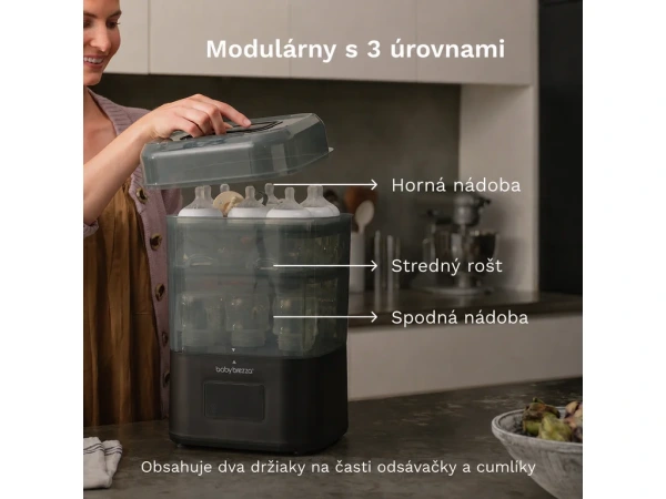 Baby Brezza SuperFast Sterilizer Dryer – matná čierna 5