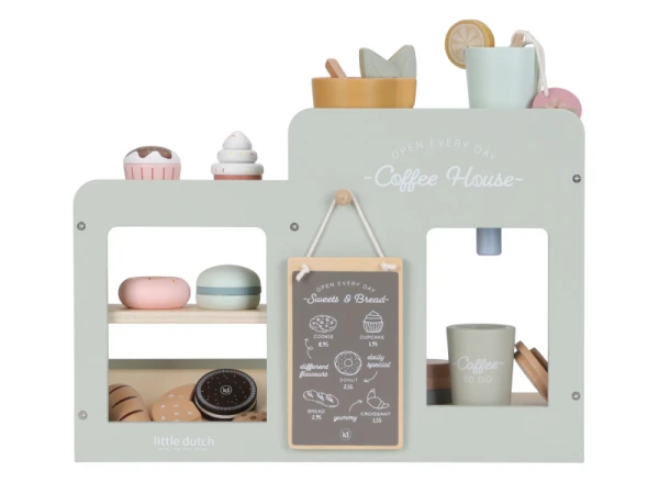 Kávovar drevený veľký s príslušenstvom Coffee House 4