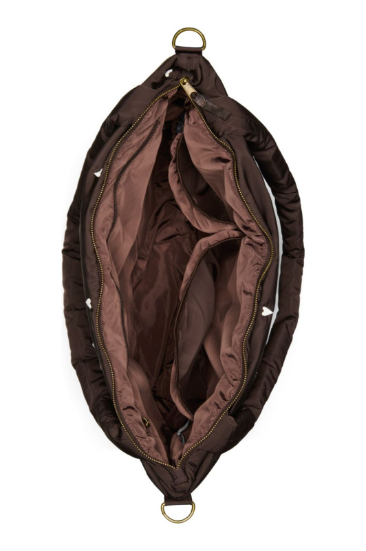STUDIO NOOS - Puffy DIAPER BAG - prebaľovacia taška | Brown Hearts 5