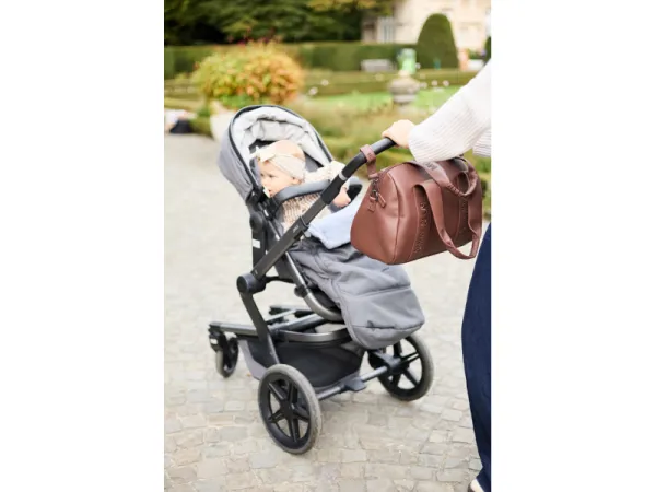 Prebaľovacia taška Mommy Club Signature Vegan Leather Dark Brown 14
