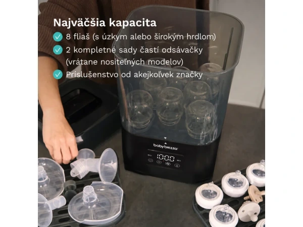 Baby Brezza SuperFast Sterilizer Dryer – matná čierna 2