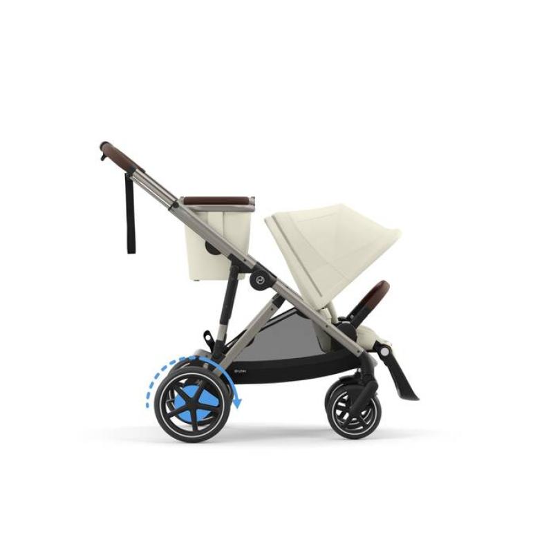 CYBEX Športový kočík E-GAZELLE, farba SEASHELL BEIGE (taupe rám)