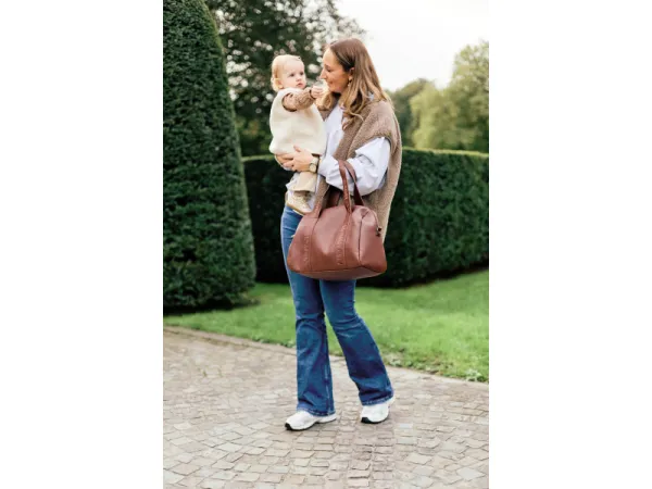 Prebaľovacia taška Mommy Club Signature Vegan Leather Dark Brown 13