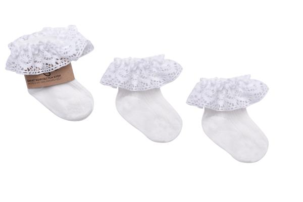 Mama's Feet Ponožky Vintage Love White, rôzne veľkosti