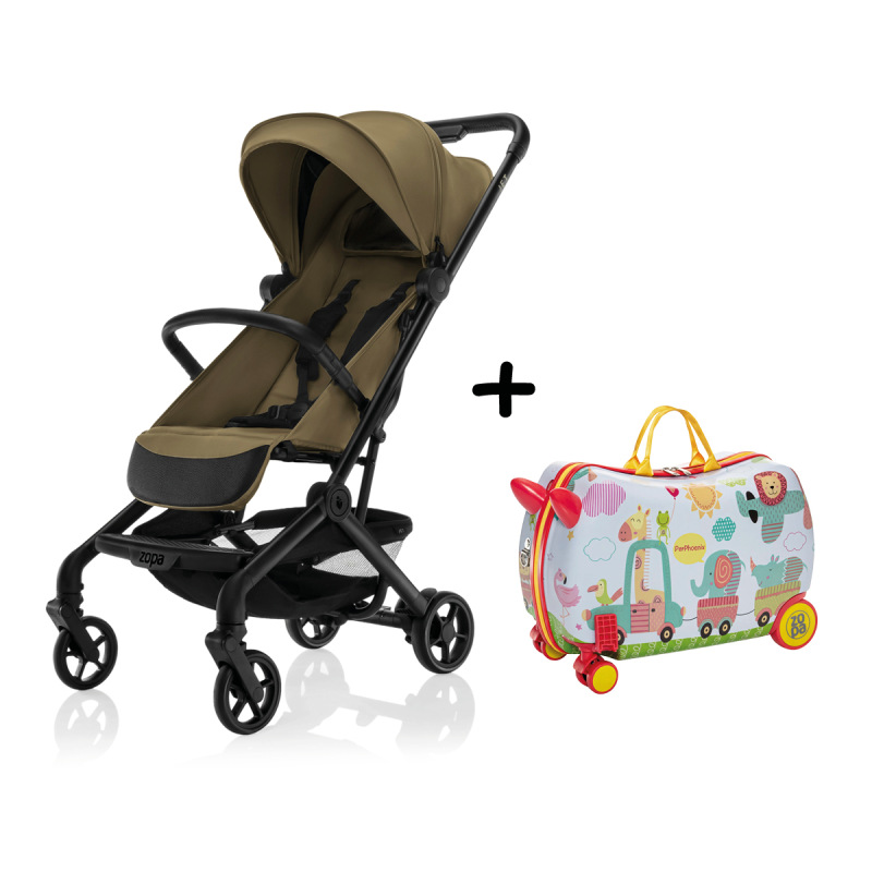 Športový kočík Jet + kufrík Pack&Ride ZDARMA, Toffee Brown