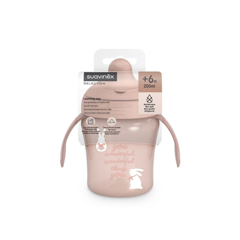 SUAVINEX | Nerozlievací hrnček WONDERLAND NEW 200 ml - ružový 4