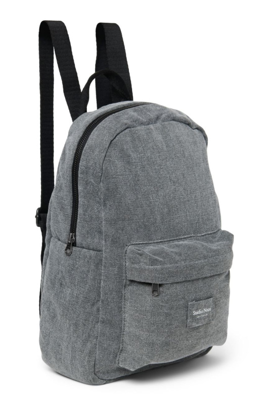 STUDIO NOOS - Denim Midi BACKPACK - batôžtek s predným vreckom | Grey 2