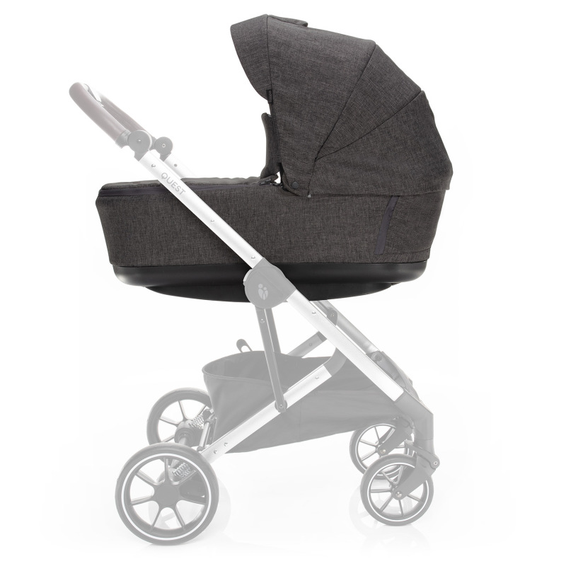 Set kočík Quest+ korba+ adaptéry+ autosedačka, Vulcan Black/Black 5