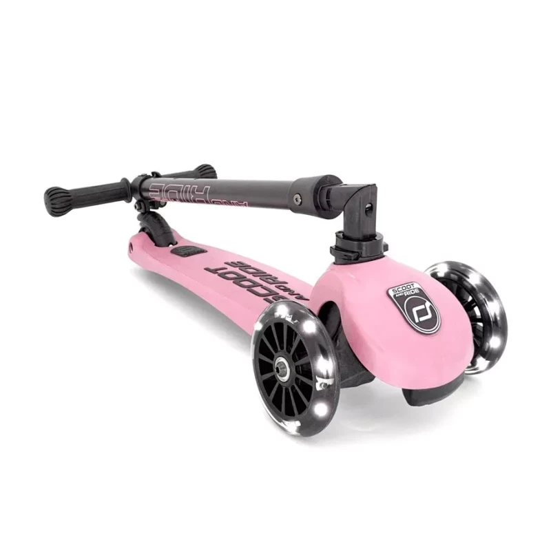 Scoot & Ride Detská kolobežka Highwaykick 3 LED rose 1