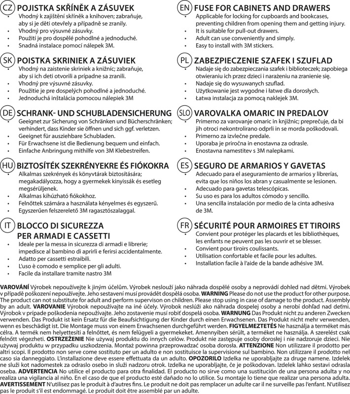 Poistka skriniek a zásuviek 2ks, white 8