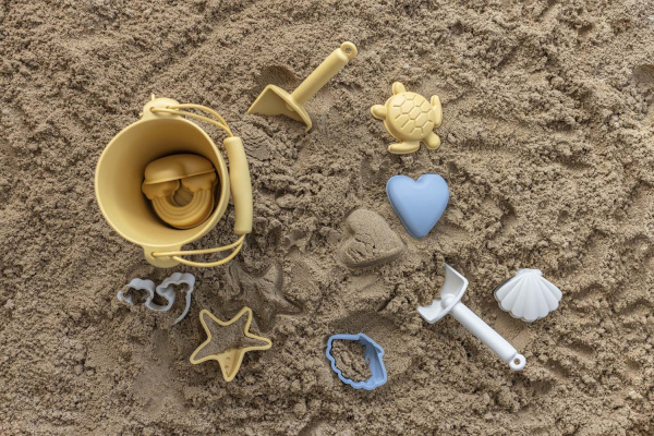 Silikónová sada na piesok, Mustard Yellow 10