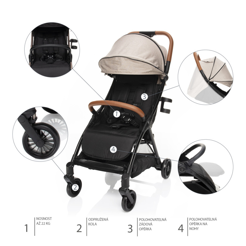 Kočík Quiq, Blacky Beige 2