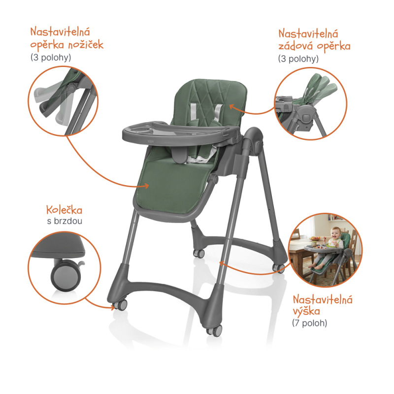 Jídelná stolička Primo, Light Grey 3