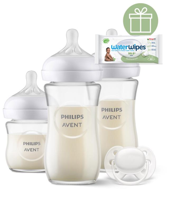 Philips AVENT Sada novorodenecká štartovacia Natural Response sklo SCD878/11+WW Soapberry 60ks