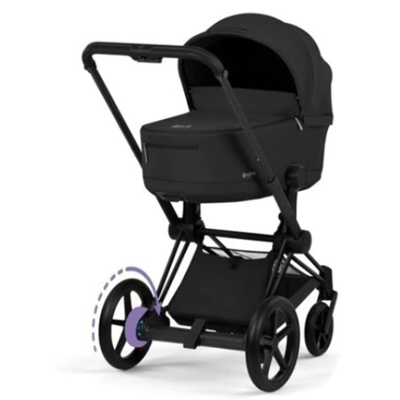 Cybex e-Priam Comfort 2026 rám Matt Black + fusak, Sepia Black 2