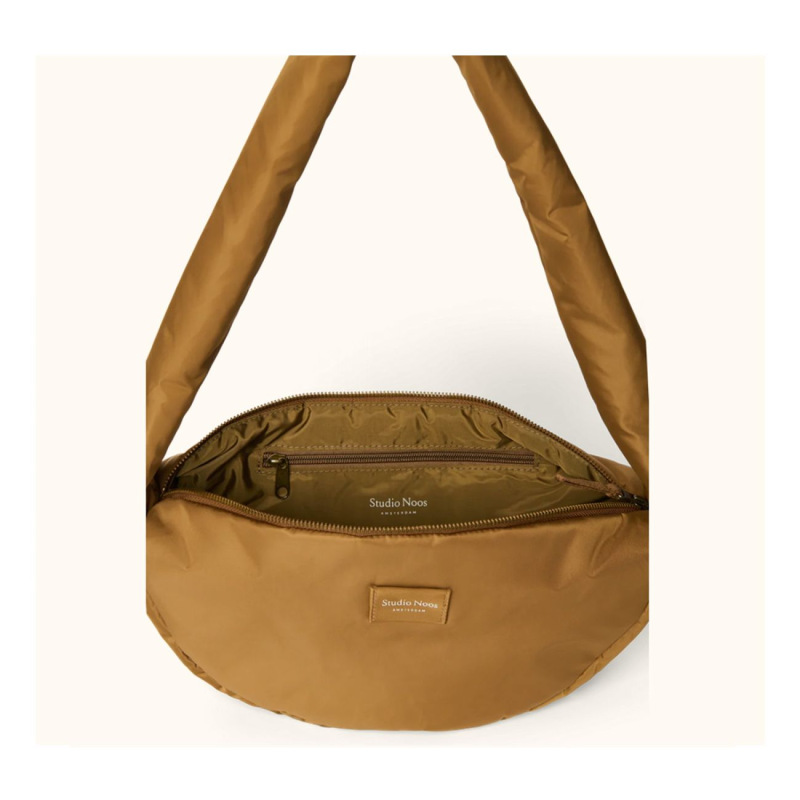 STUDIO NOOS - Technical Puffy Mini Cross Body Bag | Honey Brown 2