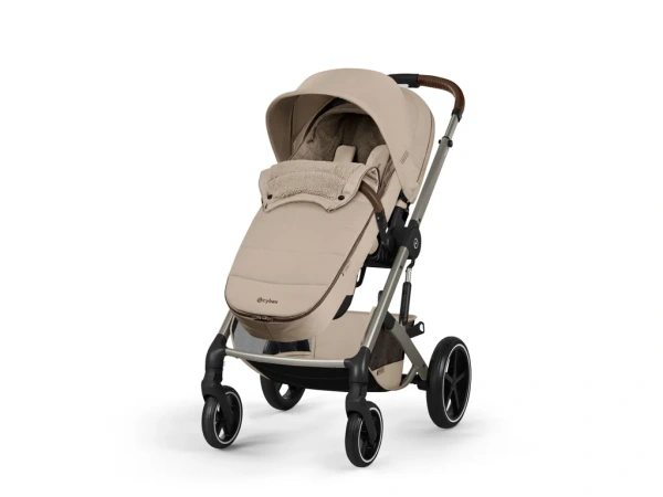 Cybex Balios S Lux 2026 s hlbokou skladacou vaničkou Almond Beige 16