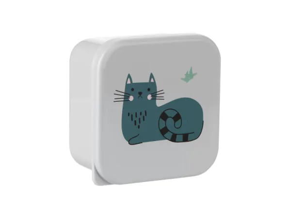 Súprava boxov na desiatu 4 ks Kitty Cat Grey 4
