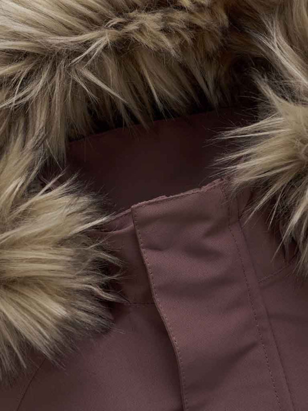 EnFant zimná kombinéza s kožušinou pre deti od 4 -6 rokov - ROSE TAUPE 2
