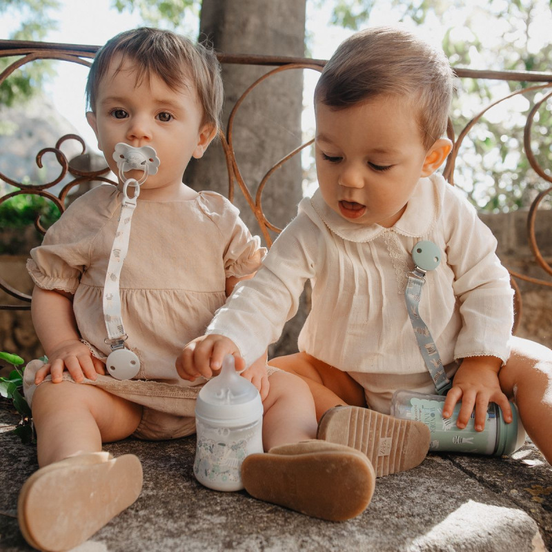 SUAVINEX | KLIP na cumlík so stuhou WONDERLAND NEW - krémový králik 1