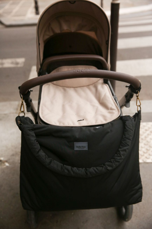 STUDIO NOOS - závěsné popruhy na kočík l Black 1