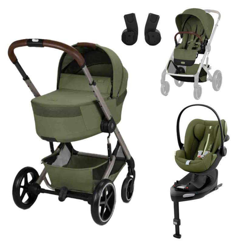 CYBEX Balios S Lux 2026 Set M Fold Cot – Green