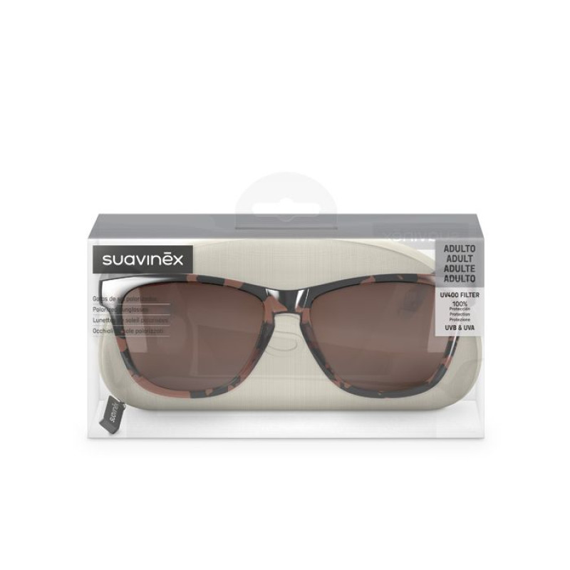 SUAVINEX | Dámske / Pánske okuliare polarizované s puzdrom 2024 - hnědé 3