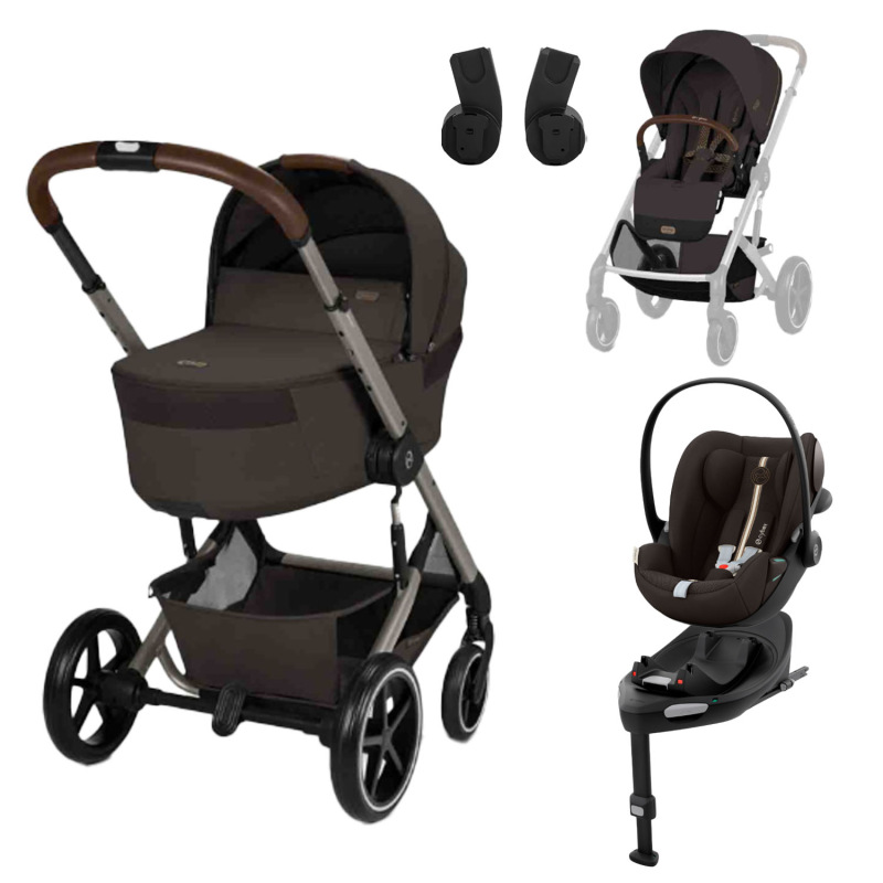 CYBEX Balios S Lux 2026 Set M Fold Cot – Brown