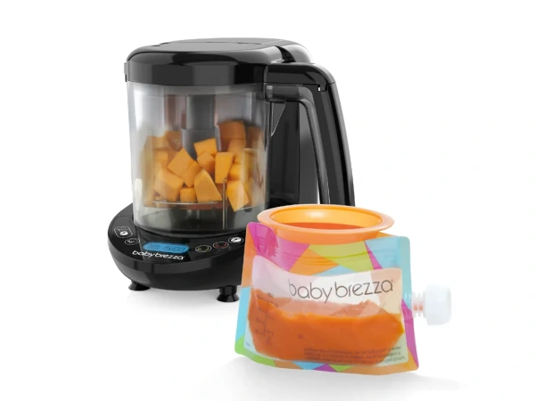 Baby Brezza Food Maker Deluxe All Black - parný varič a mixér