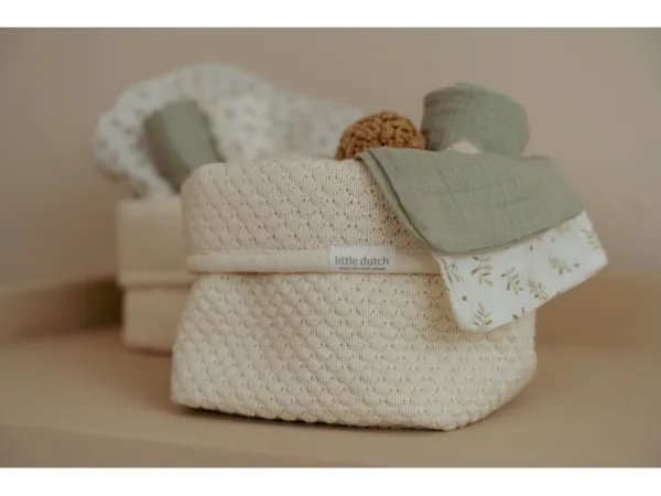 Košík pletený veľký Pure Soft White 3