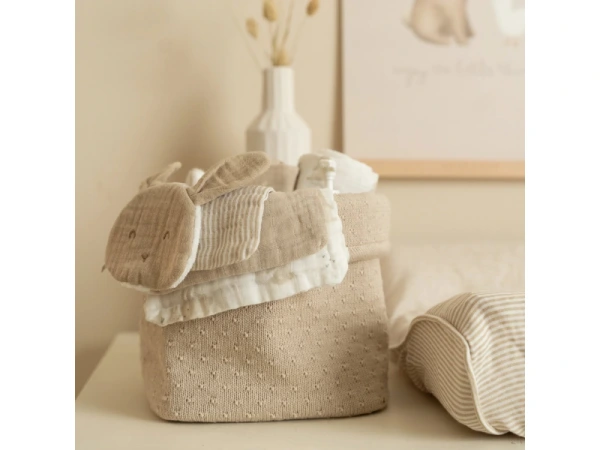 Košík pletený malý Pure Soft Beige 2