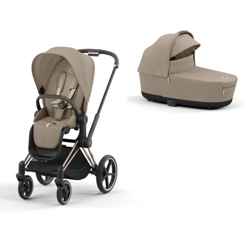 Cybex e-Priam Rose Gold, Cozy Beige, elektrický kočík