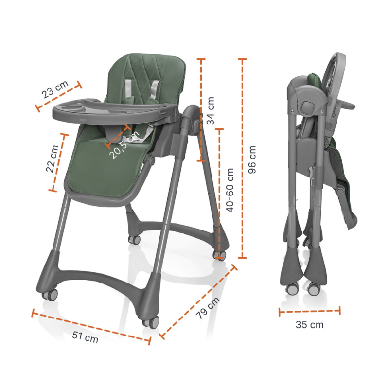 Jídelná stolička Primo, Light Grey 5