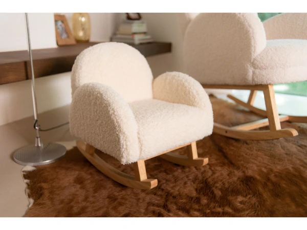 Kreslo detské hojdacie Teddy Off White 7