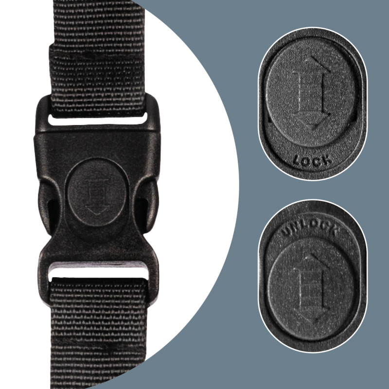 Zámok bezpečnostného pásu pre autosedačky DELUXE, Black 3