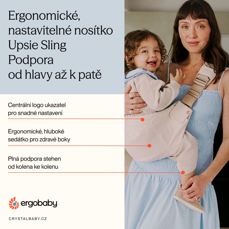 ERGOBABY | SLING - Upsie sling nosič - Soft Olive 5