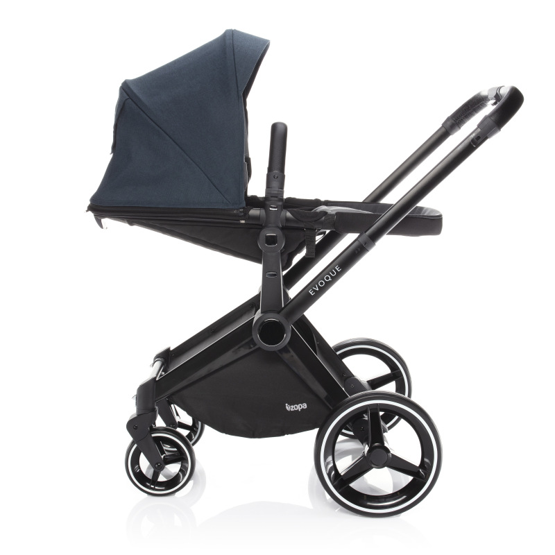 SET Podvozek Evoque + Farebný set ku kočárku Evoque, B/BL_Butterfly 2