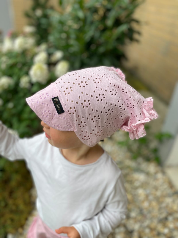 Detská šatka na hlavu s volánom Madeira - ROSE 3