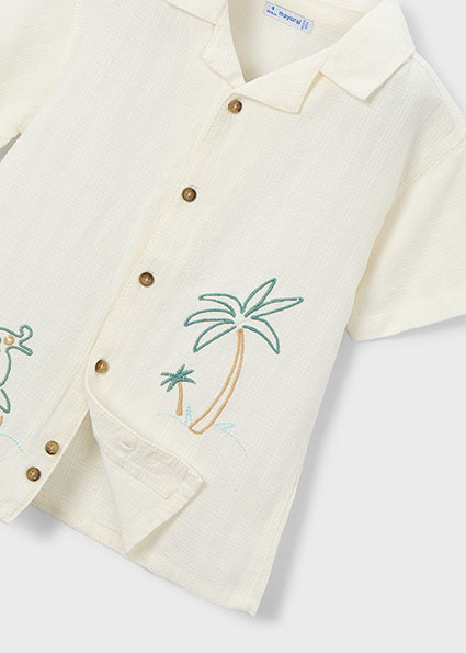 Mayoral chlapčenská košela Cream 3
