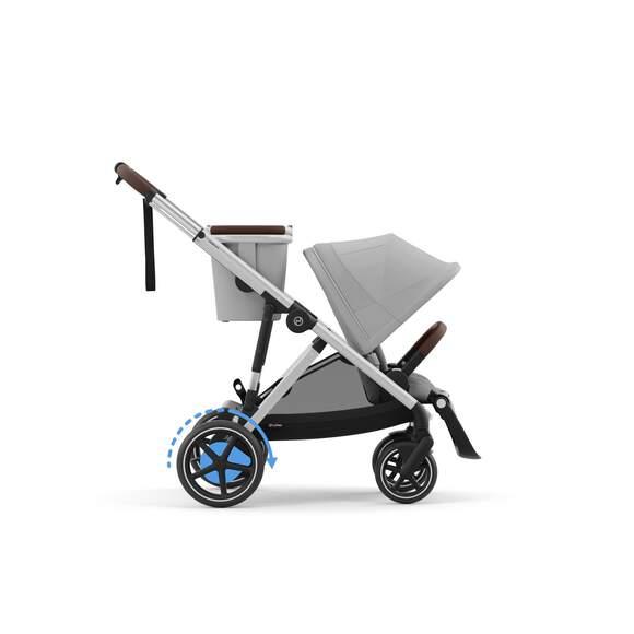 CYBEX Športový kočík E-GAZELLE, farba STONE GREY (silver rám)