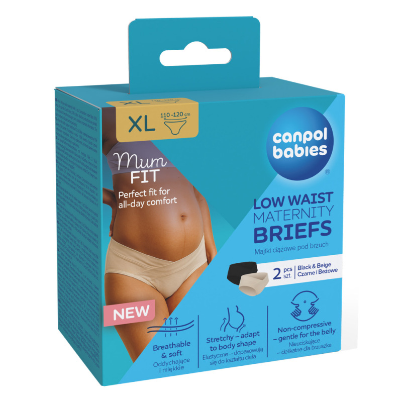 CANPOL BABIES Tehotenské nohavičky s nízkym pásom MumFIT XL 2ks 4