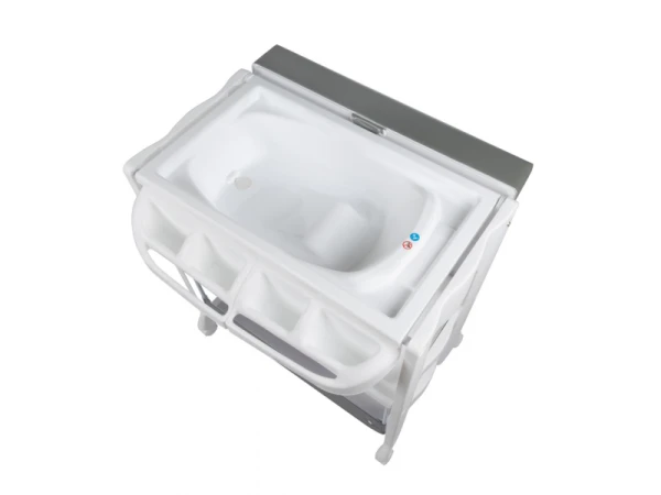 Prebaľovací pult s vaničkou Rosie Mineral Grey 4