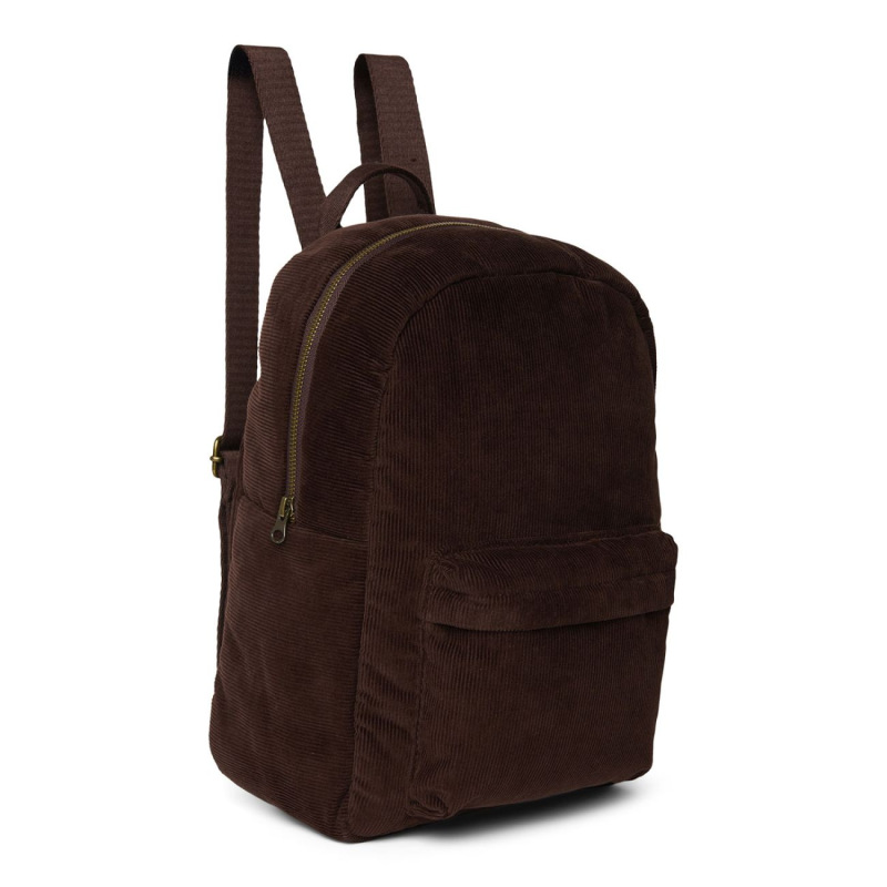 STUDIO NOOS - Teddy Midi BACKPACK - batôžtek s predným vreckom | Chocolate 1