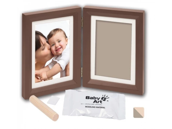 Drevený rámček pre odtlačok My Baby Touch Simple Brown 1