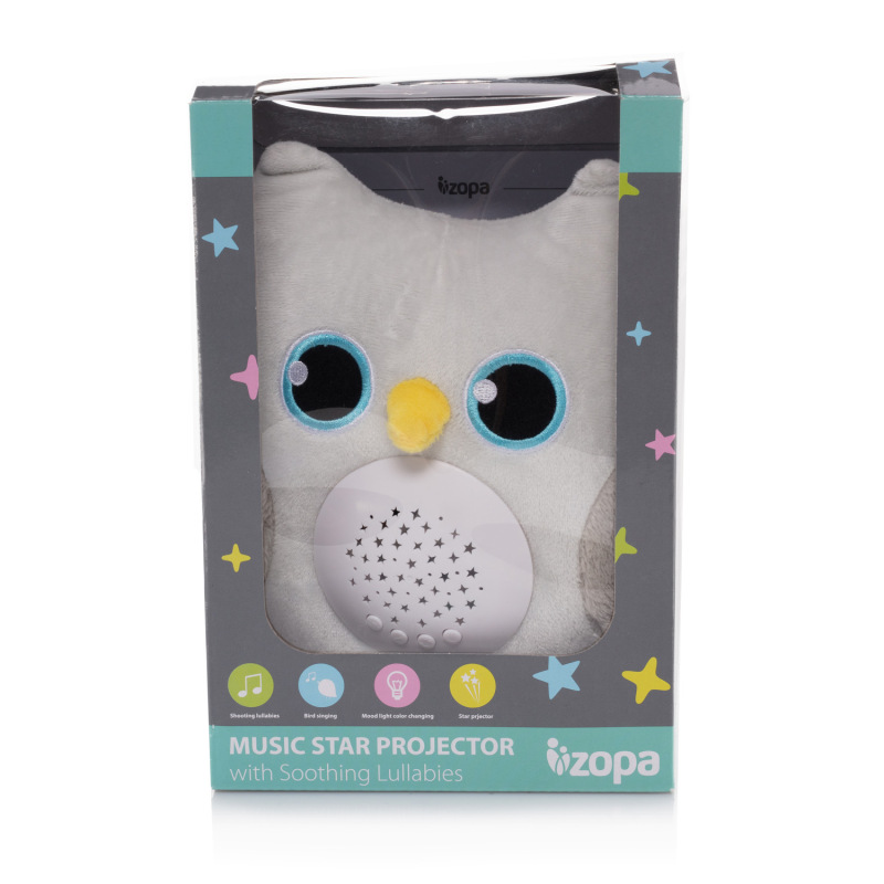 Plyšová hračka s projektorom Sova 1