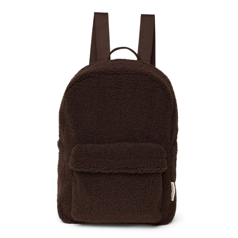 STUDIO NOOS - Teddy Midi BACKPACK - batôžtek s predným vreckom | Chocolate 4