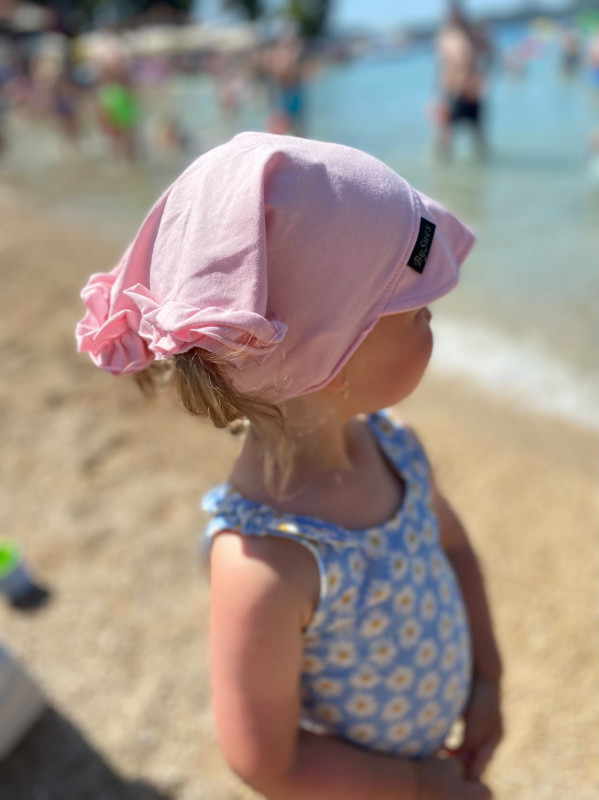 Detská šatka na hlavu BABY PINK
