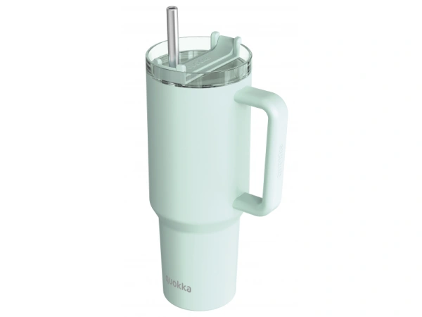 Nerezový termohrnček so slamkou Stream Turquoise 1200 ml