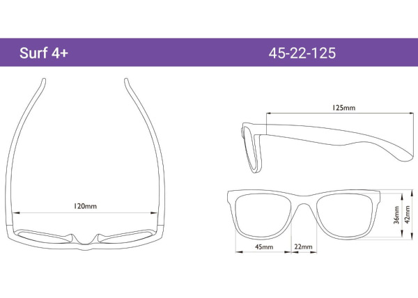 Sluneční brýle Surf 4+, White Iconic 1